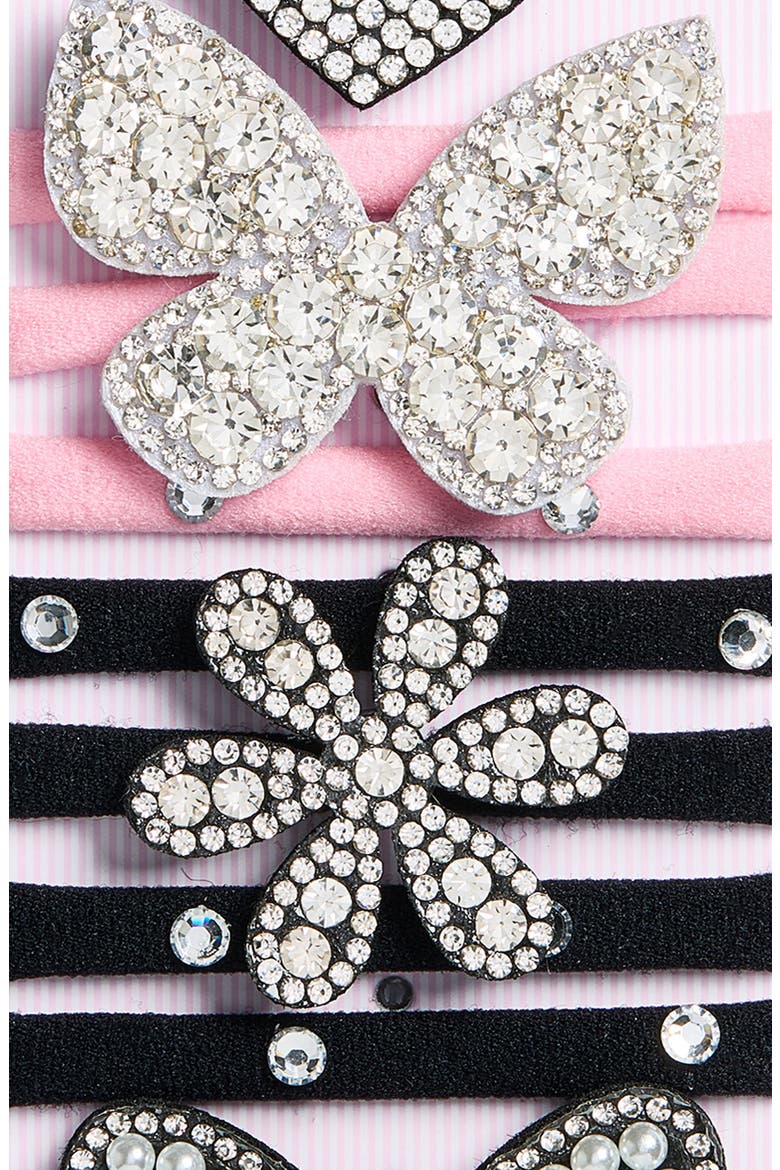 Kids' 10-Pack Assorted Charm Hair Ties, Alternate, color, PINK COMBO