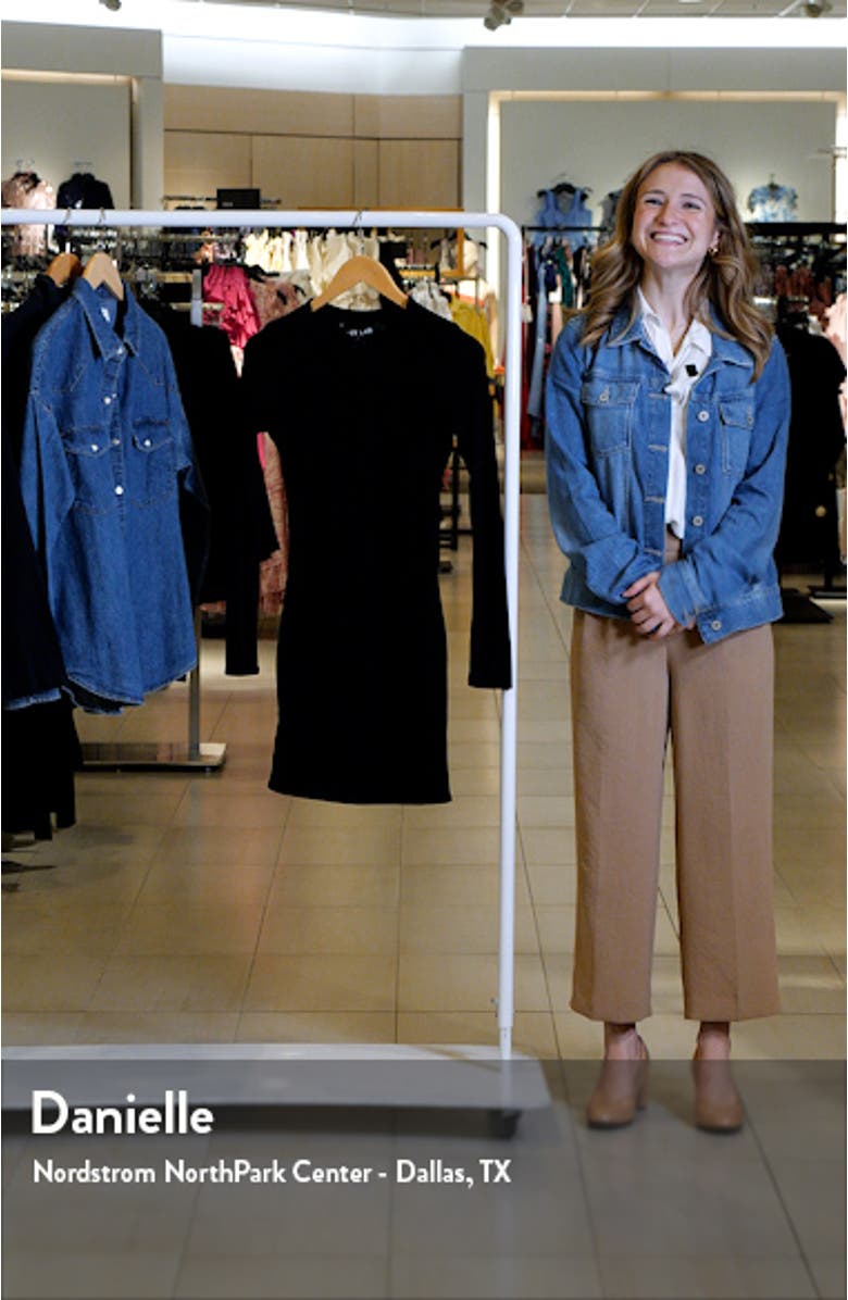 Long Sleeve Mini Sweater Dress, sales video thumbnail