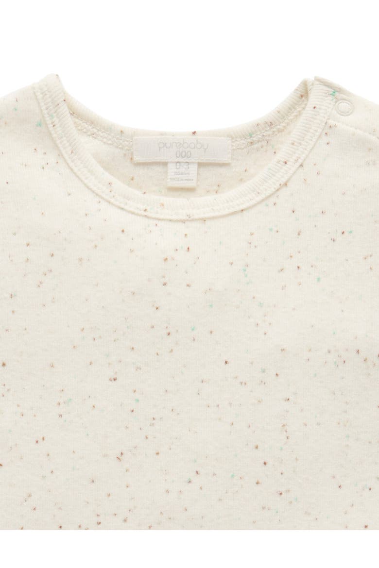Turtle Broderie Overall and Tee Set, Alternate, color, Llama Broderie