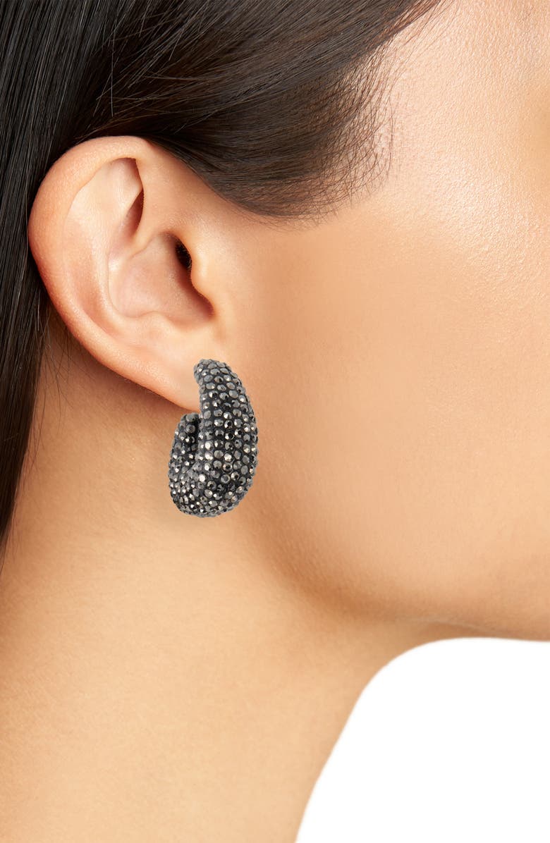 Nordstrom Crystal Pavé Hoop Earrings, Alternate, color,