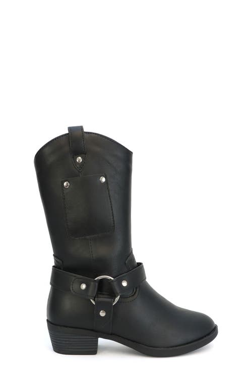 Yoki Kids' Pocket Cowboy Western Boot In Black