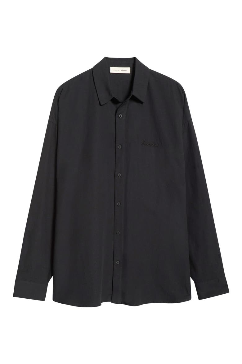 Signature Button Front Shirt, Alternate, color, VINTAGE BLACK