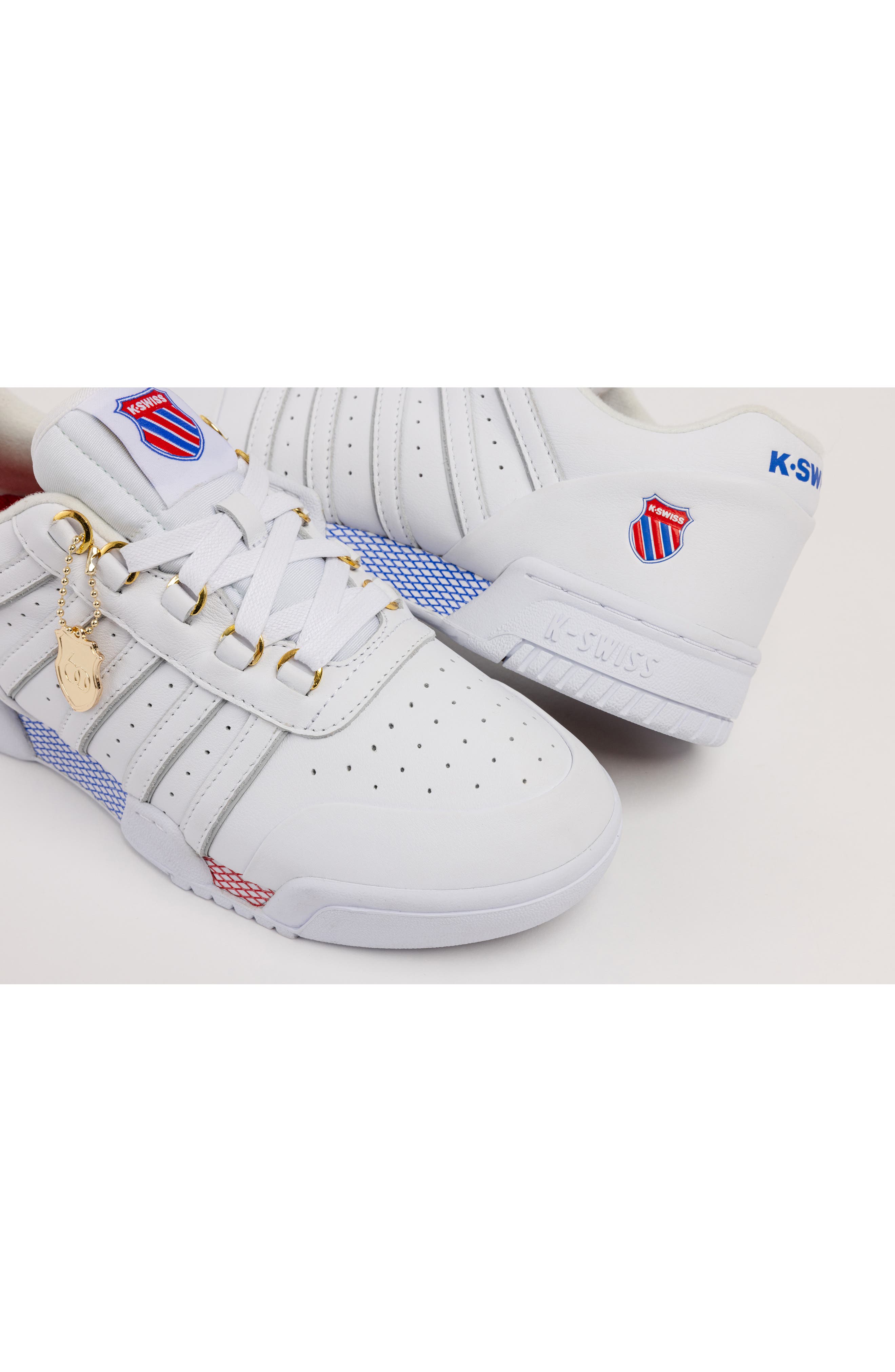 Gender Inclusive Gstaad 60th Anniversary Sneaker, Alternate, color, KSRC GSTAAD~WHT/MRSRED/PECOT~M