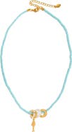 Girls Crew Fish Beaded Pendant Necklace