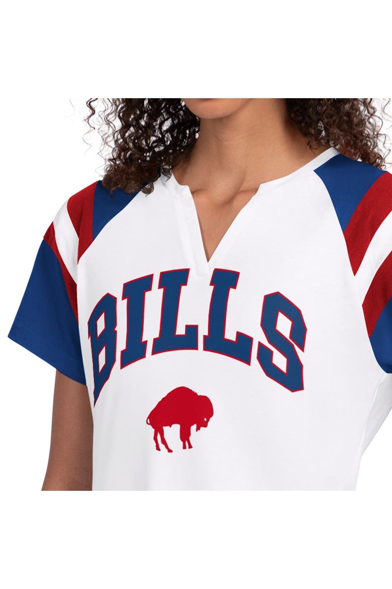 Women's Starter  White Buffalo Bills Game On Notch Neck T-Shirt, Alternate, color, White