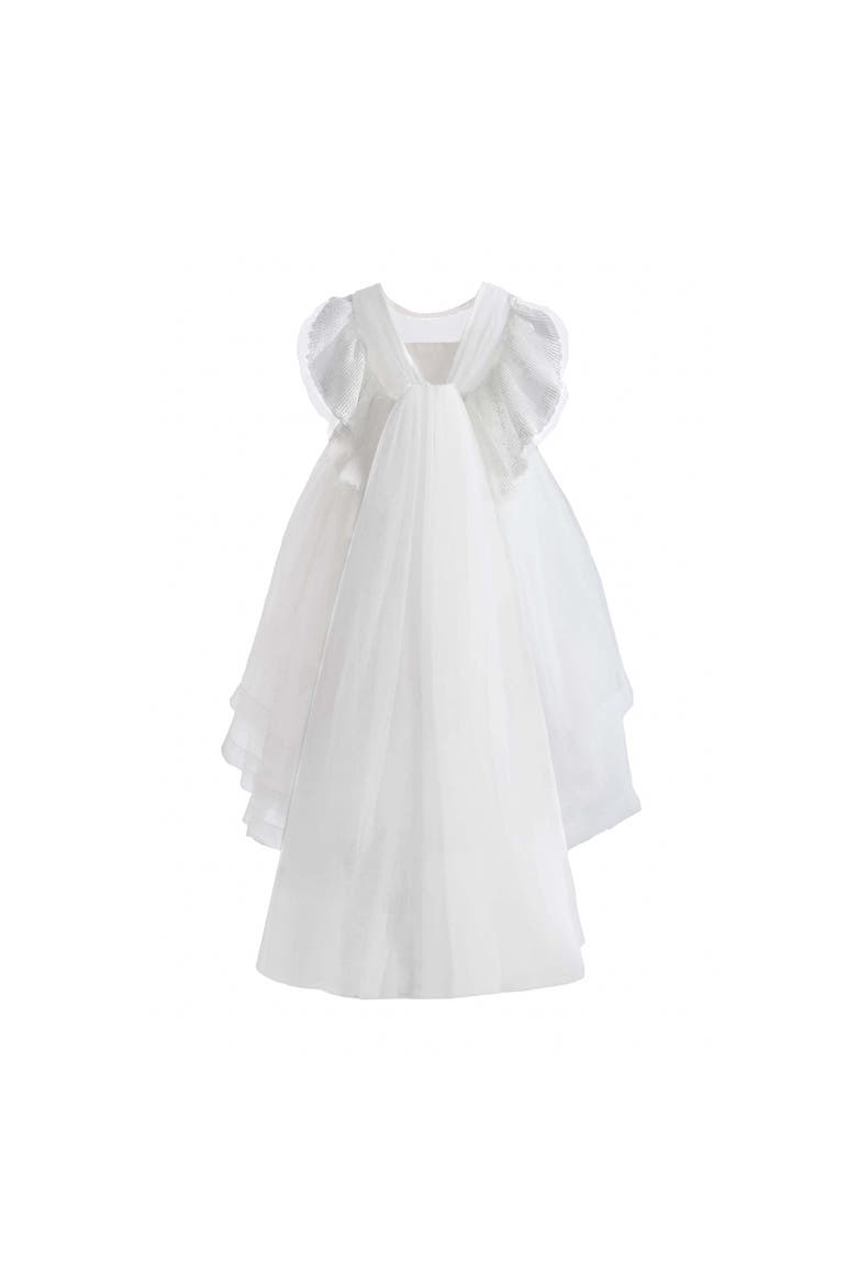 Novalie Layered Tulle Dress, Alternate, color, White