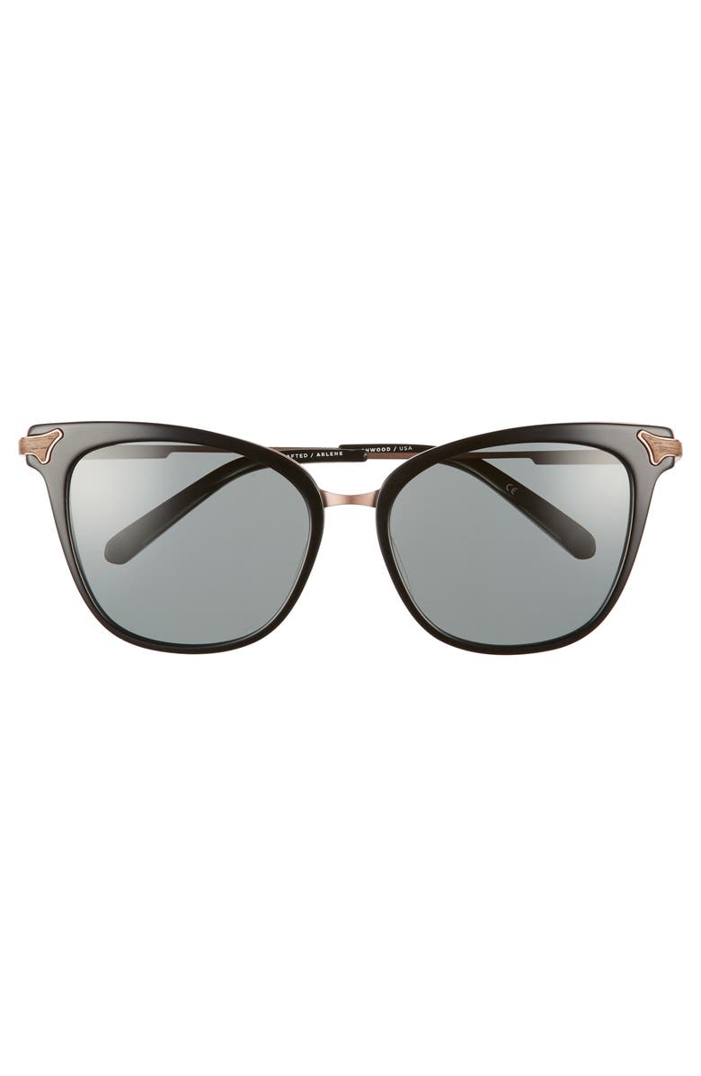 Shwood Arlene 56mm Polarized Cat Eye Sunglasses, Alternate, color,