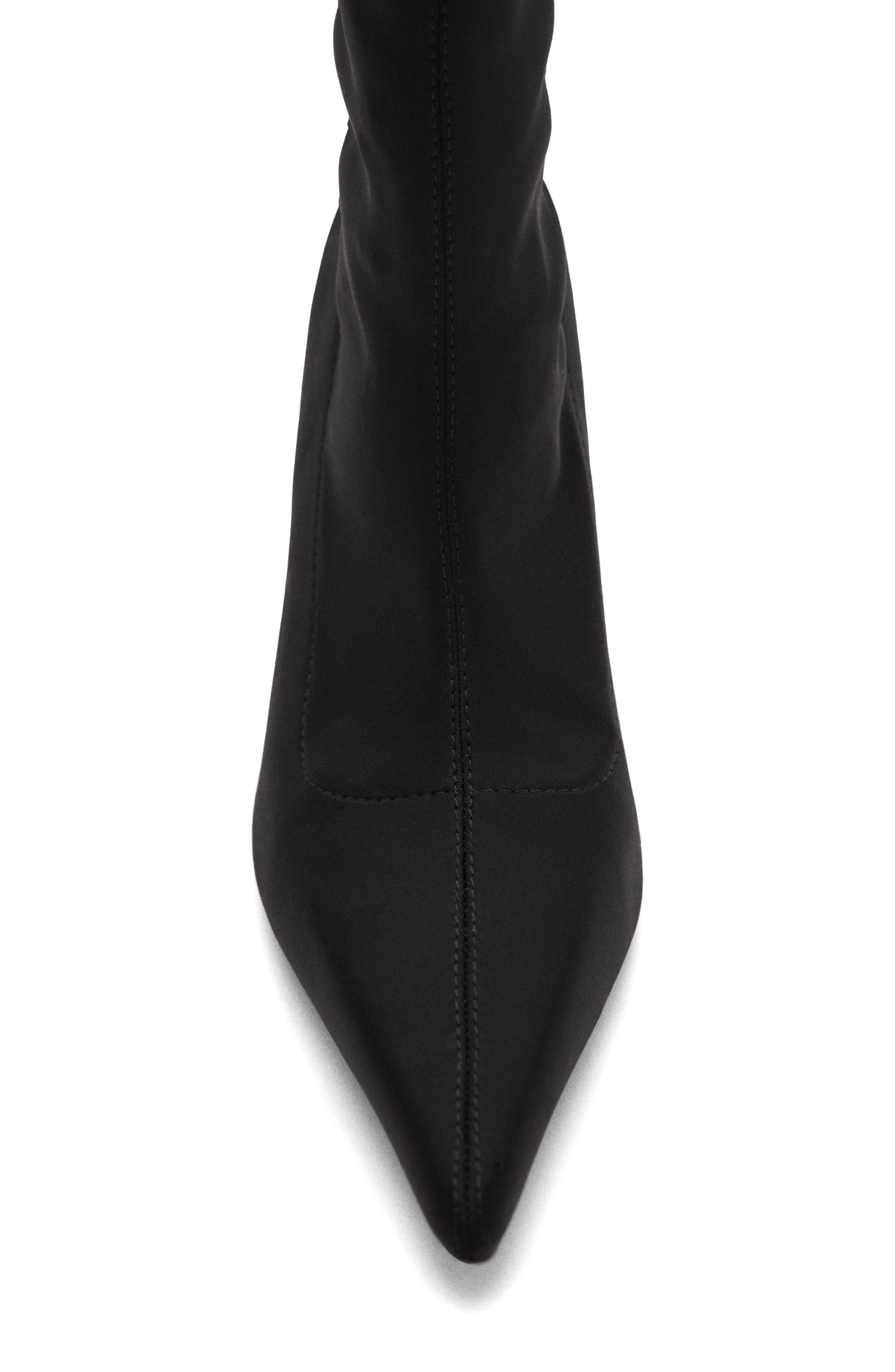 MANGO Pointed Toe Bootie, Alternate, color, Black