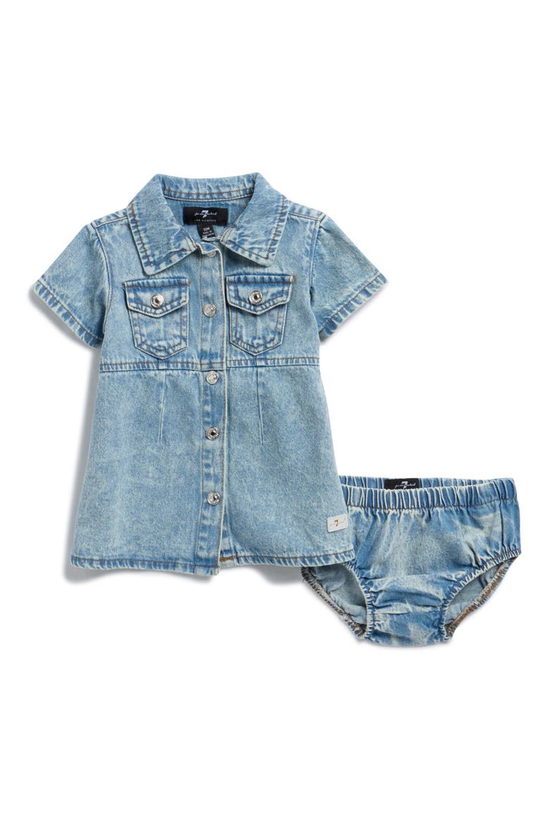 Denim Shirtdress, Main, color, LIGHT VINTAGE