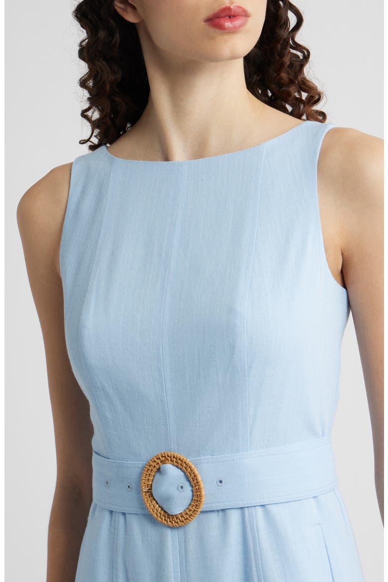 Sleeveless Midi Dress, Alternate, color, CHAMBRAY BLUE