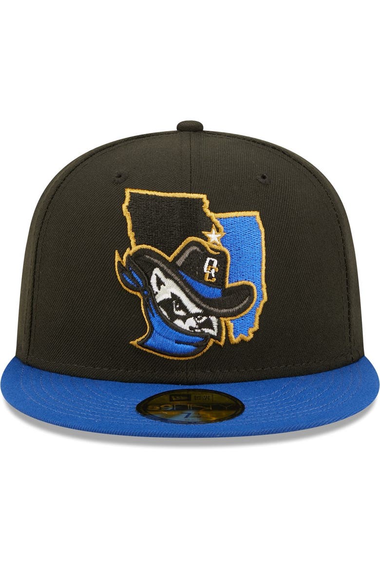 Men's New Era Black Quad Cities River Bandits Authentic Collection Team Alternate 59FIFTY Fitted Hat, Alternate, color, Black
