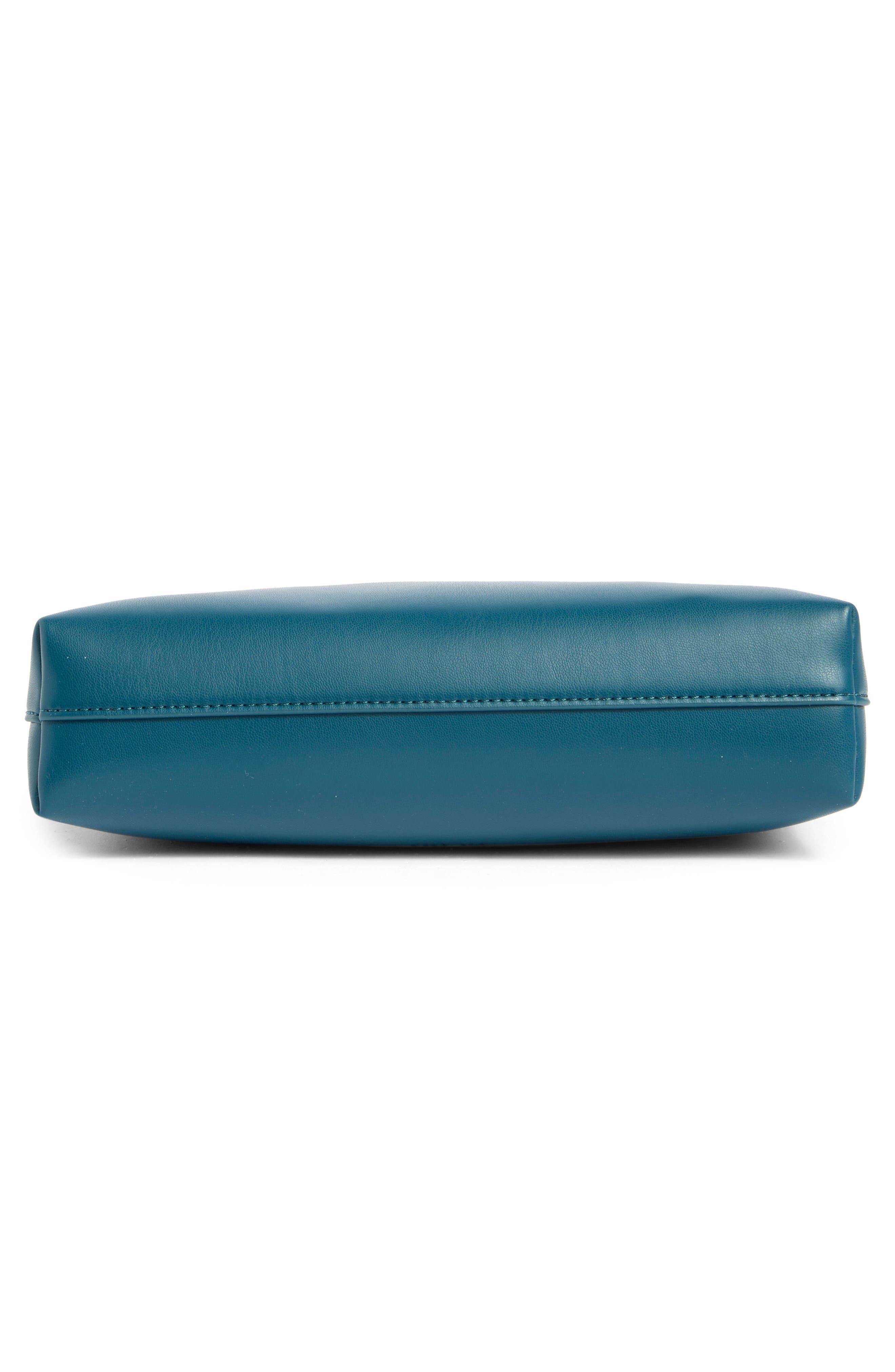 BCBG Metal Keeper Strap Shoulder Bag, Alternate, color, Teal Glass