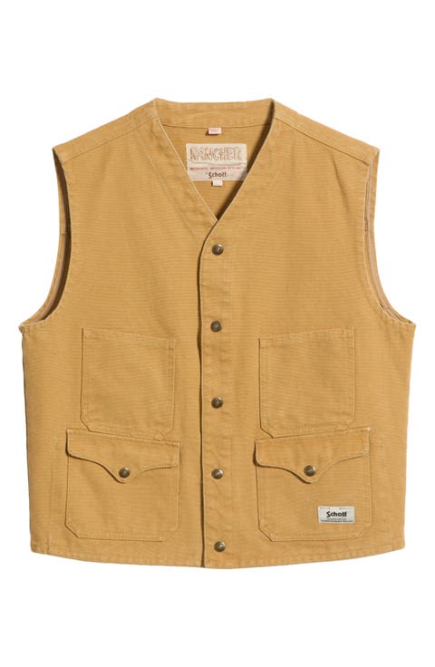 Cotton Canvas Utility Vest