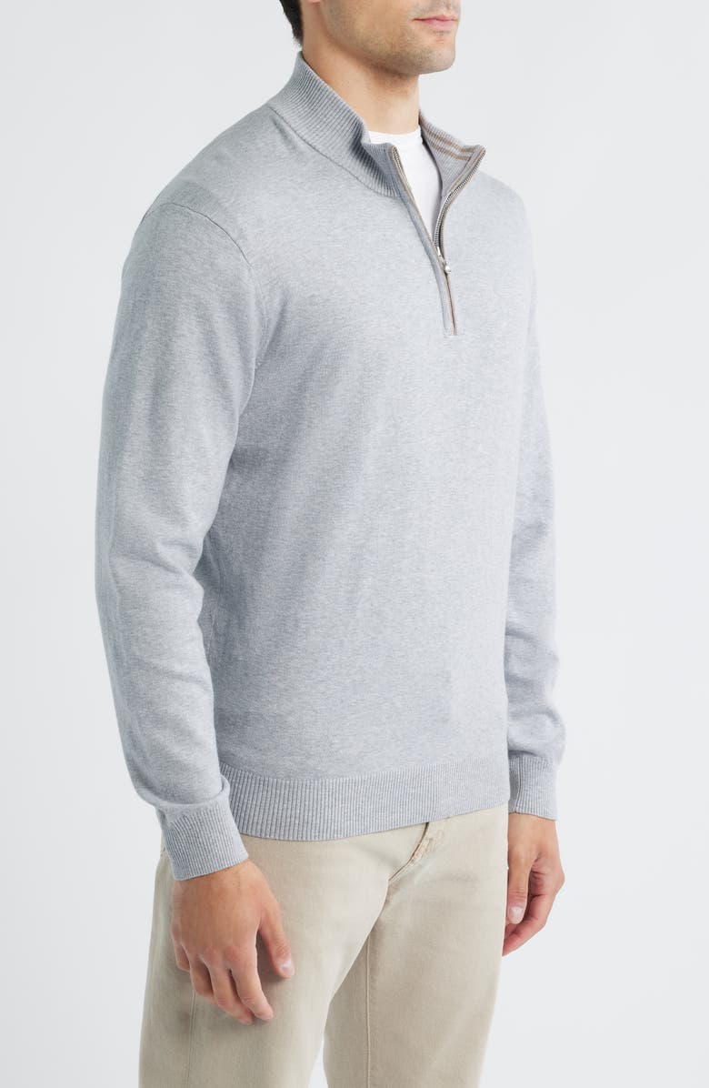 johnnie-O Desmond Half Zip Sweater, Alternate, color, Pebble