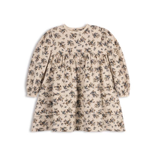 Looms Knits Kids'  Looms Brushed Floral Dress Collection In Gold