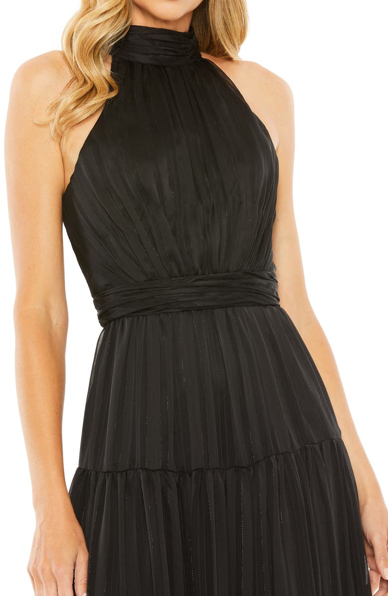 Mac Duggal Bow Back Tiered A-Line Gown, Alternate, color,