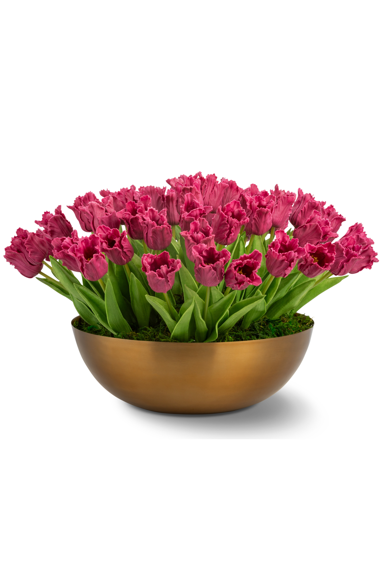 CocoBella Louisa RealTouch Tulip Arrangement, Main, color, Pink