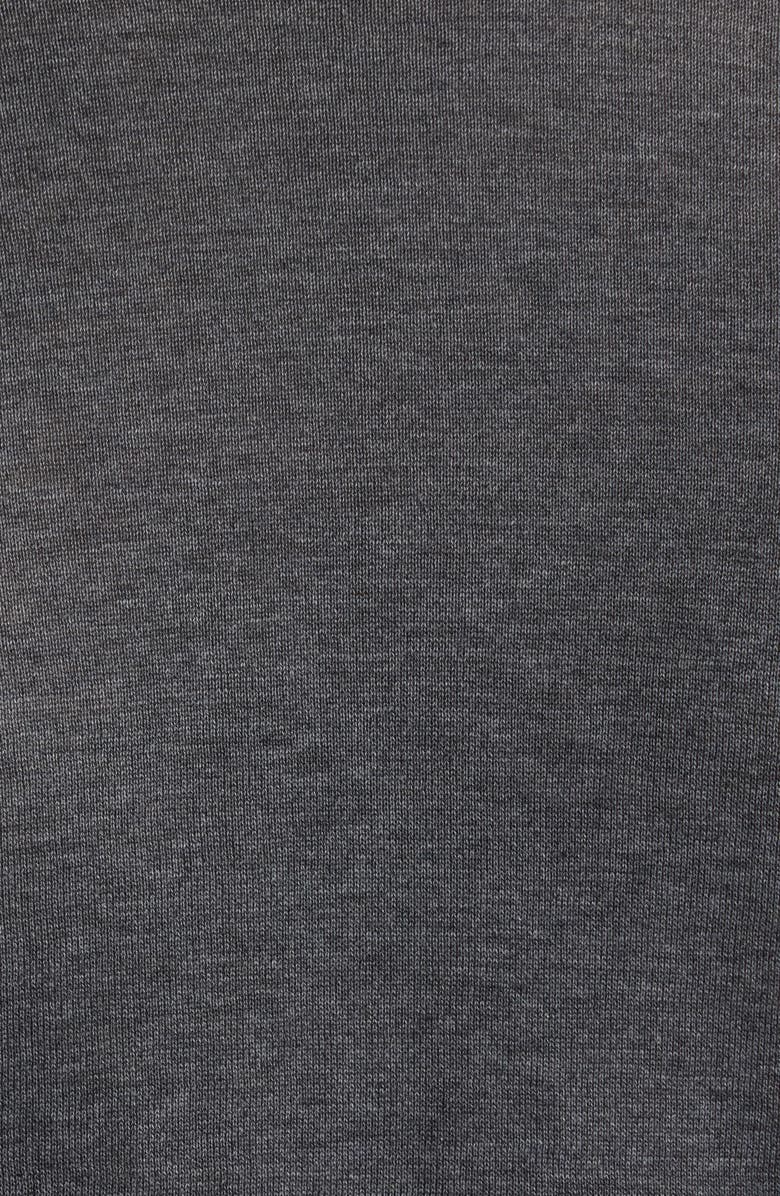 Jack Victor Wellington Heathered Cotton & Silk Crewneck T-Shirt, Alternate, color, Charcoal