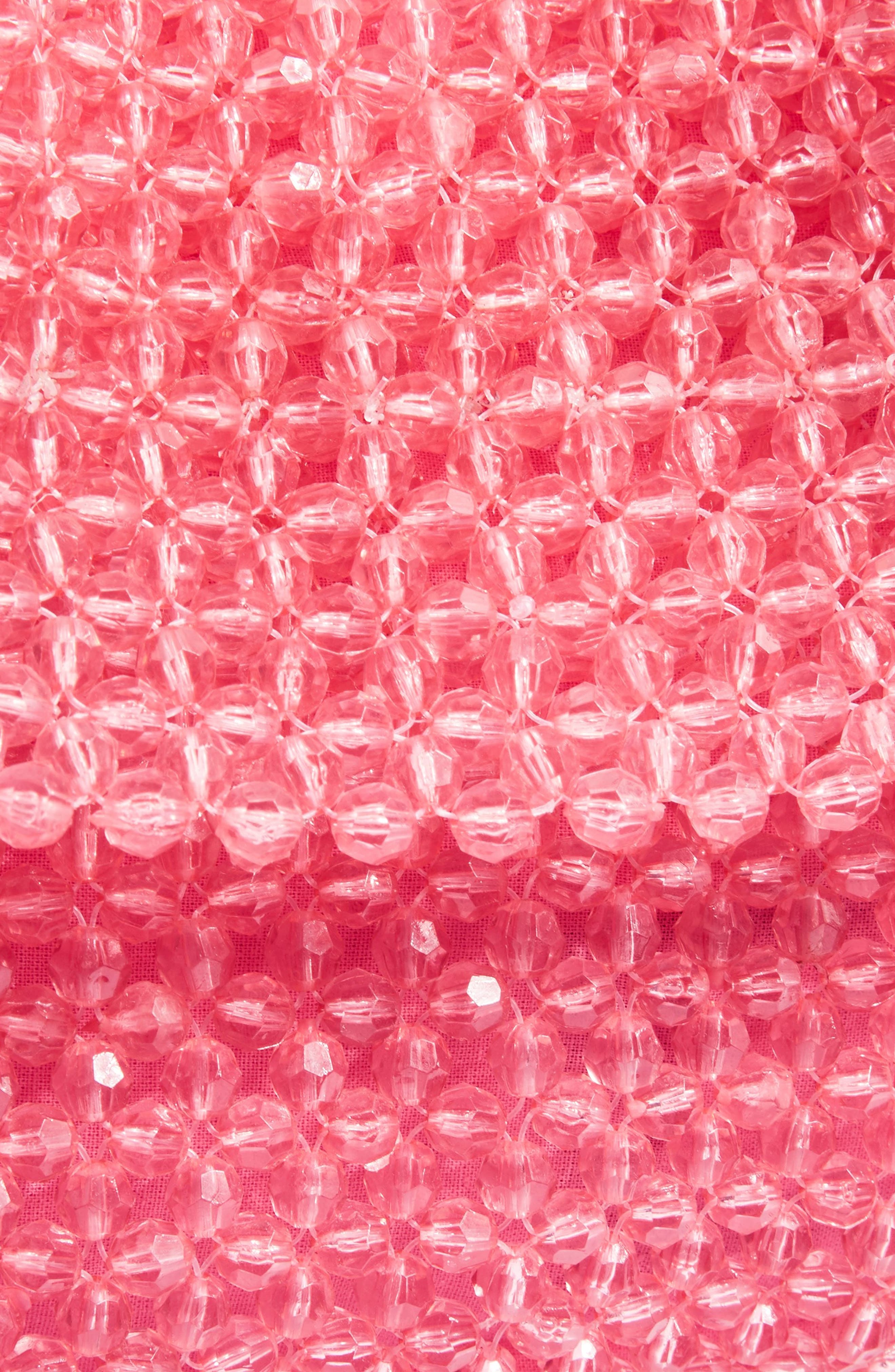 Topshop Zizi Beaded Shoulder Bag, Alternate, color, 