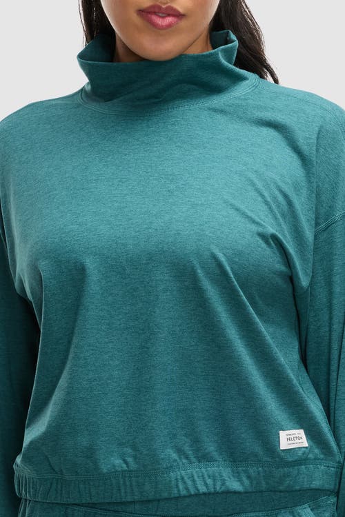 Peloton Dreamblend Funnel Neck In Teal