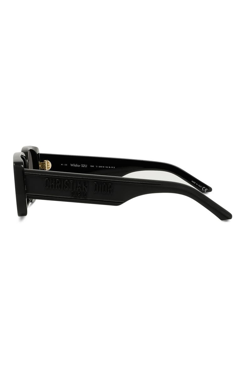 Wildior S2U 53mm Rectangular Sunglasses, Alternate, color, BLACK/ GREY