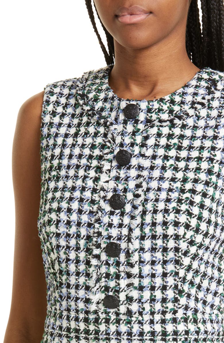 Veronica Beard Julie Sleeveless Tweed Dress, Alternate, color,