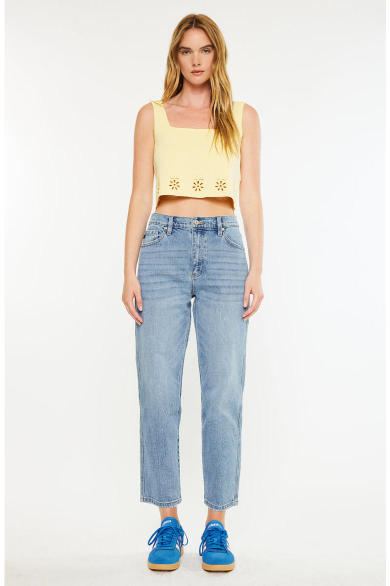 Gabby High Rise Slouch Fit Jeans, Main, color, Medium Wash