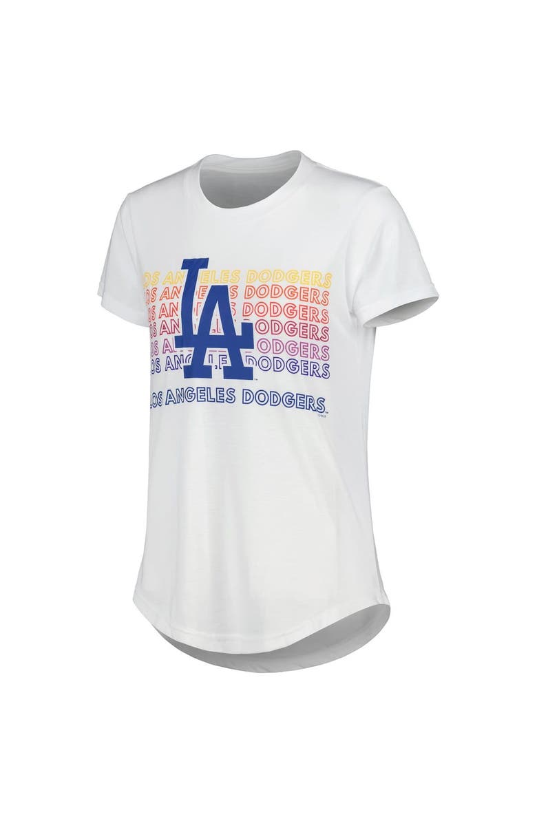 CONCEPTS SPORT Women's Concepts Sport Charcoal/White Los Angeles Dodgers Sonata T-Shirt & Leggings Sleep Set, Alternate, color, 