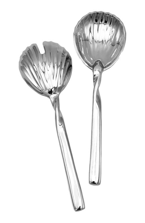 Lunares La Mar Salad Servers In Silver