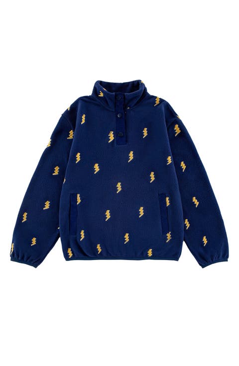 Kids' Lightning Bolt Polar Fleece Pullover