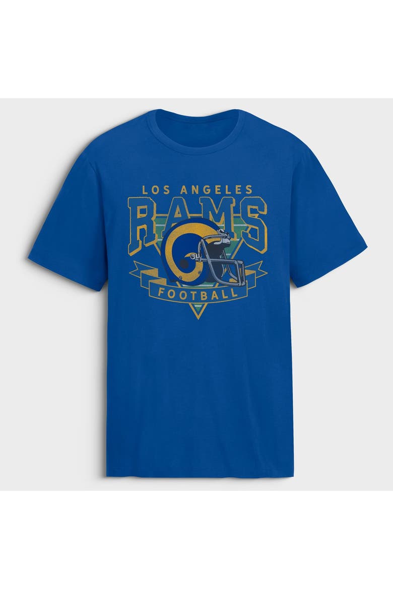 Men's Fanatics Royal Los Angeles Rams Old Fashion Rushing Legacy Cotton T-Shirt, Main, color, Royal