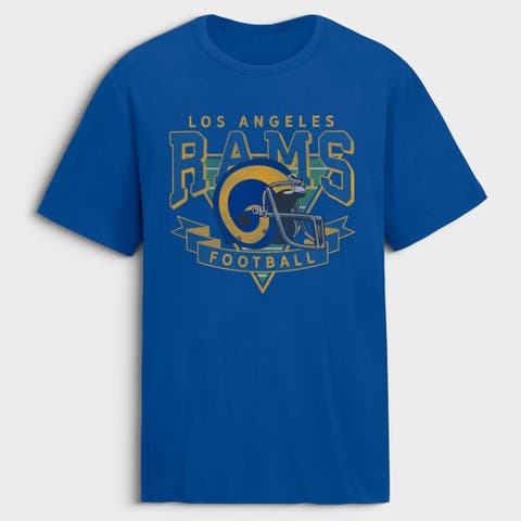 Men's Fanatics Royal Los Angeles Rams Old Fashion Rushing Legacy Cotton T-Shirt