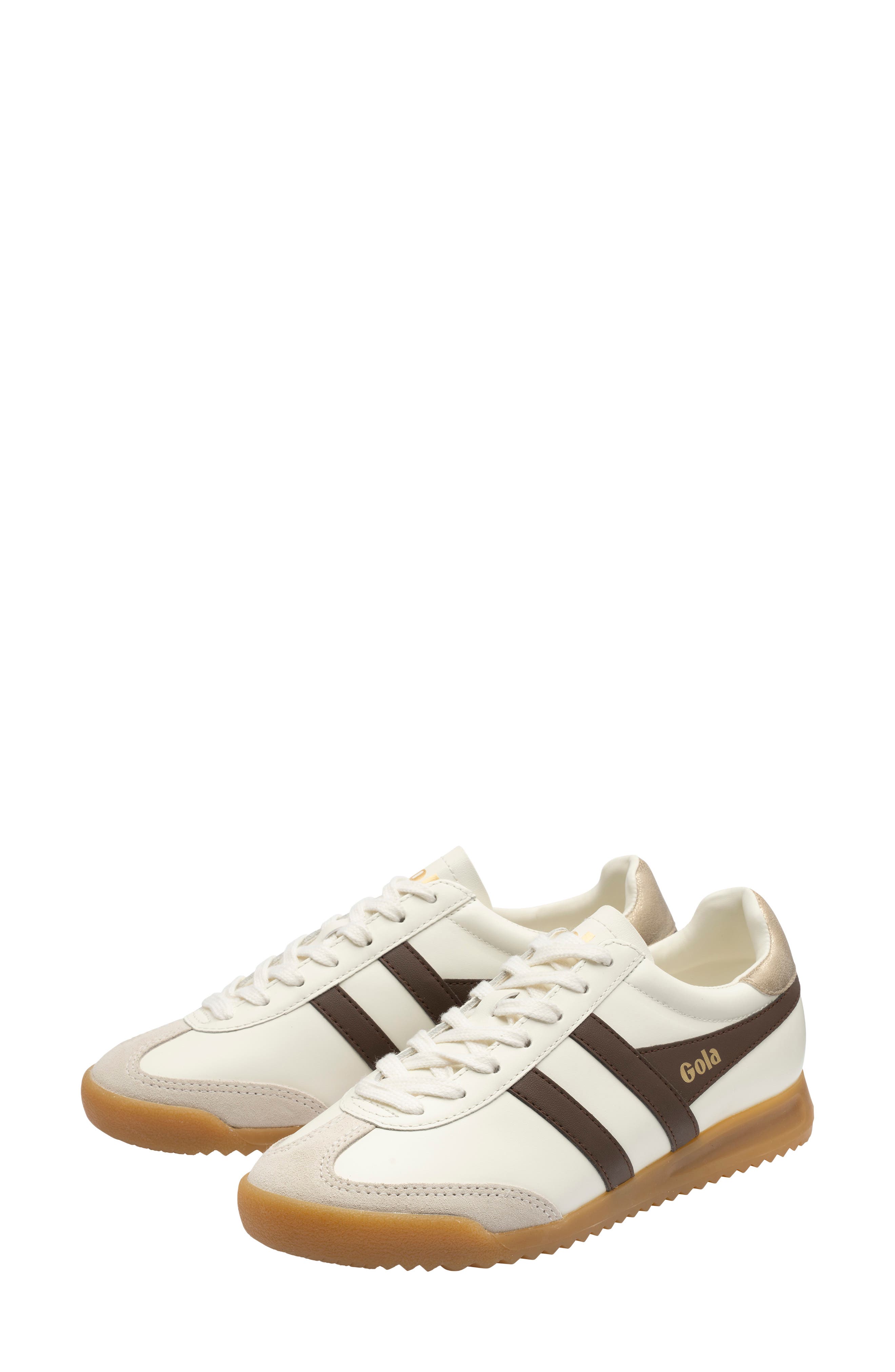 Torpedo Sneaker, Alternate, color, OFF WHITE/ DARK BROWN/ GOLD