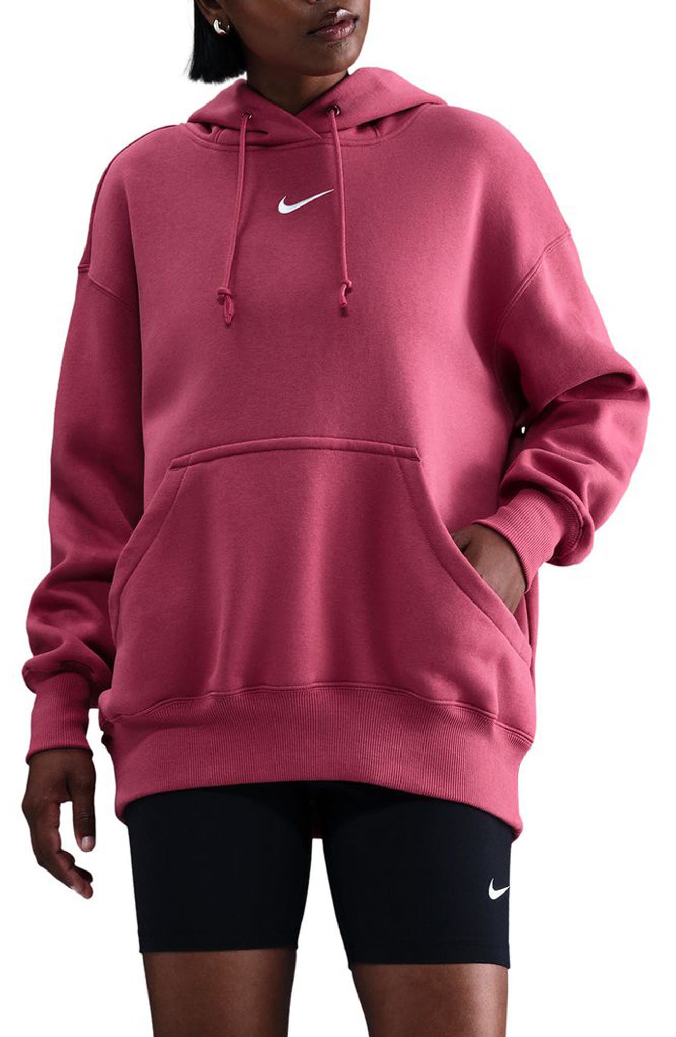 womens burgundy nike hoodie
