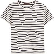 Wales Bonner Crown Stripe Crop T-Shirt