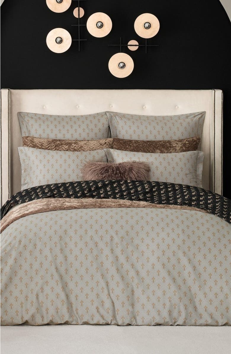 Togas Ladnier Duvet Cover, Alternate, color, Black