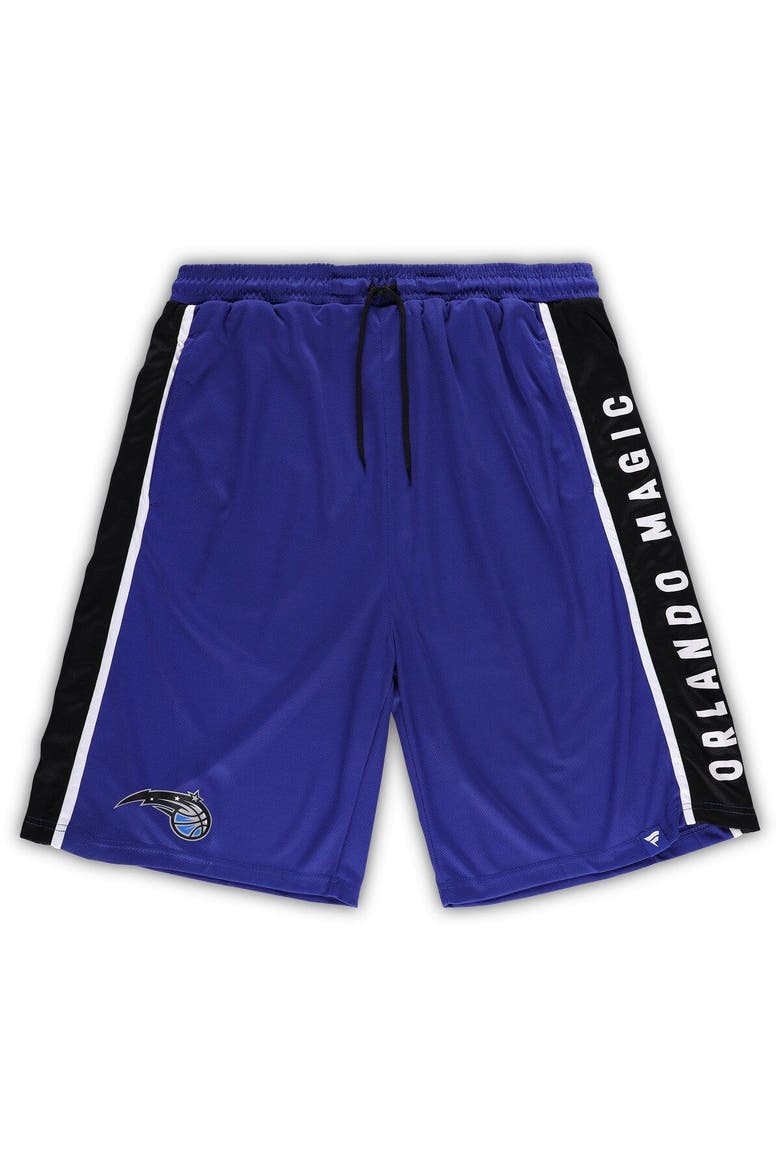 Men's Fanatics Branded Blue Orlando Magic Big & Tall Referee Iconic Mesh Shorts, Main, color, Black