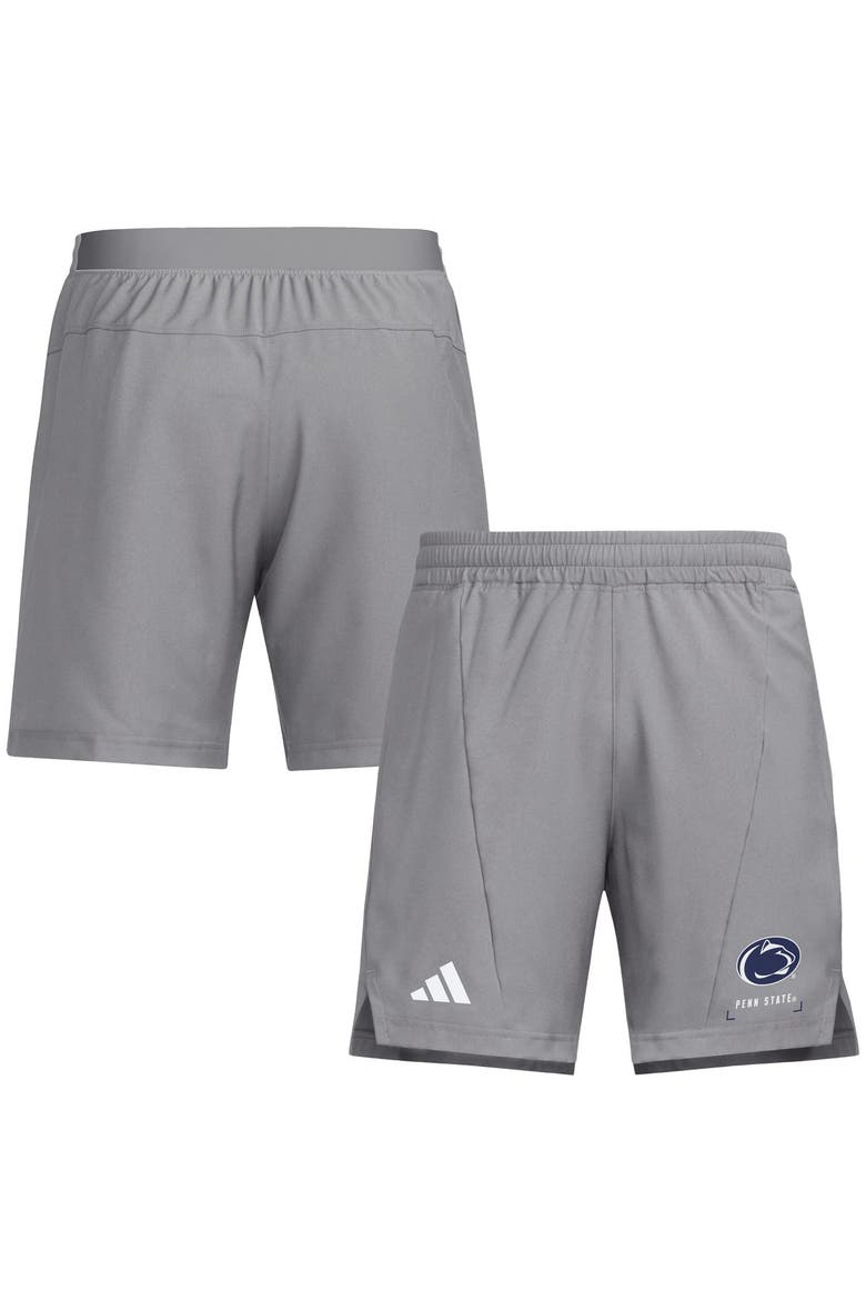 Men's adidas  Gray Penn State Nittany Lions D4T Shorts, Main, color, Gray