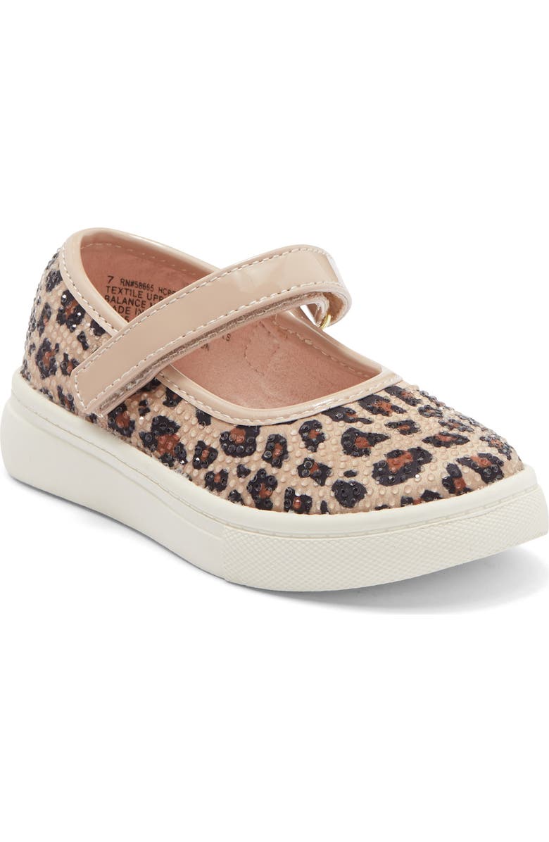 Harper Canyon Kids' Pennelope Mary Jane Sneaker, Main, color, Leopard