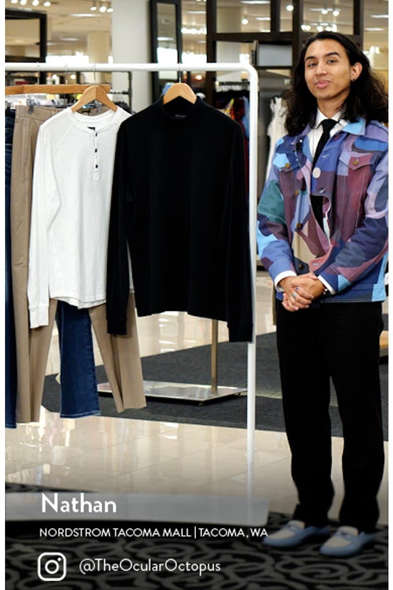 Long Sleeve Mock Neck T-Shirt video