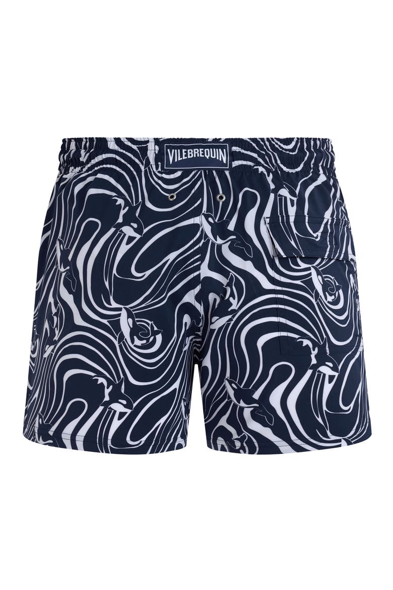 Men Stretch Short Swim Shorts Orcas, Alternate, color, navy
