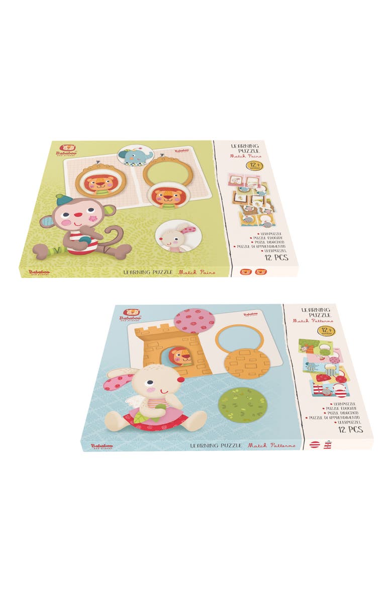 Match Pairs & Patterns Learning Puzzle Set, Main, color, Multi