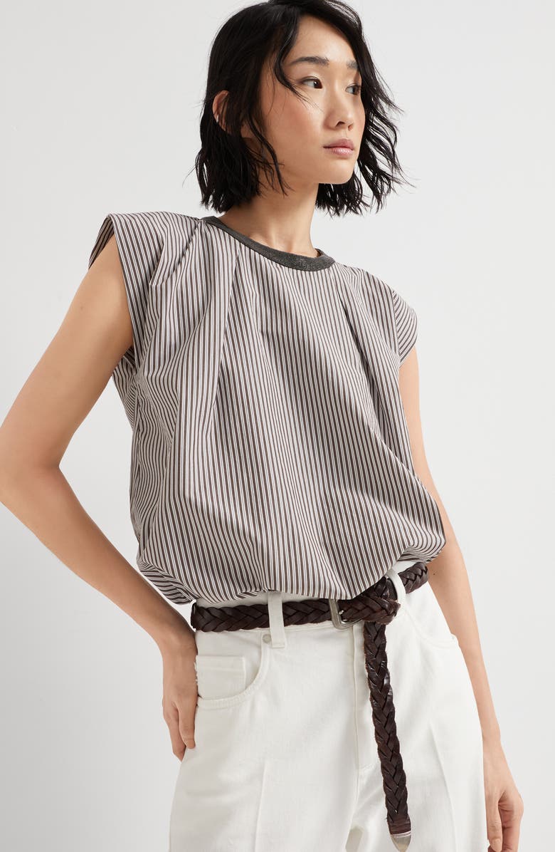 Brunello Cucinelli Poplin top, Alternate, color,