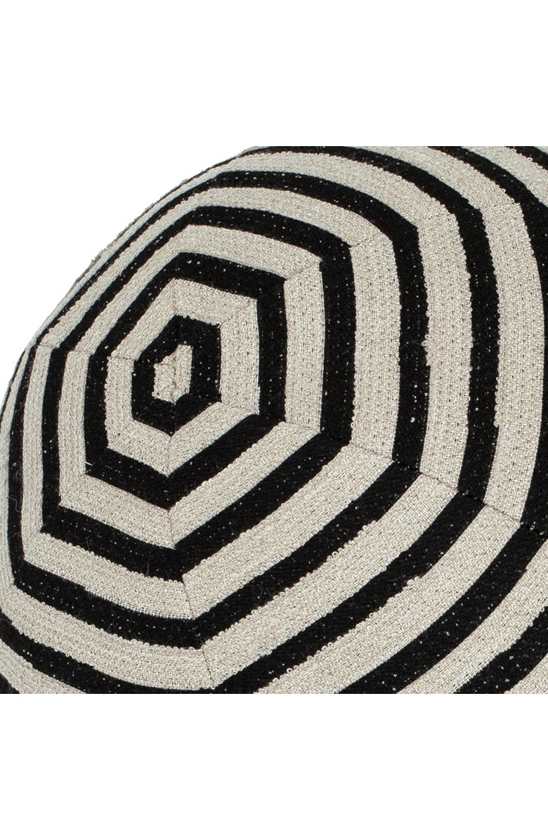 Elaine Smith Sincerity Indoor & Outdoor Woven Accent Orb Pillow, Alternate, color, Ebony