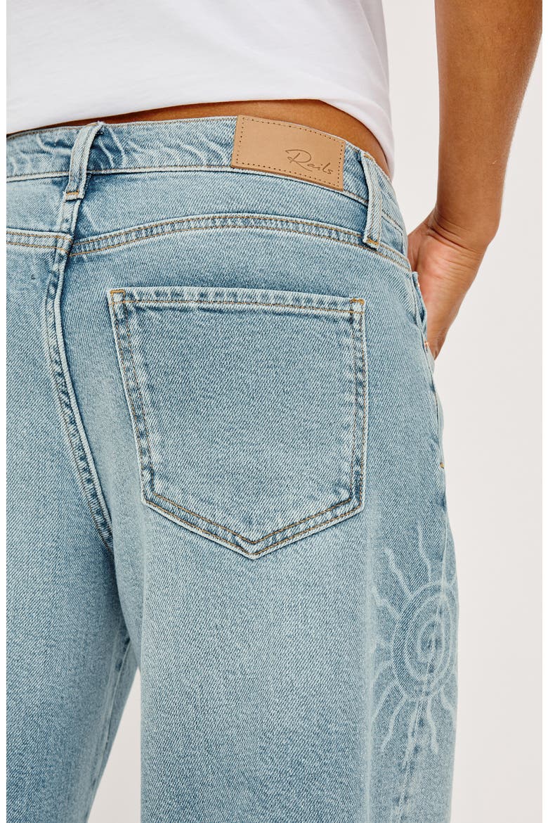 Angeleno Drawstring Crop Wide Leg Jeans, Alternate, color, SOLEIL LASER