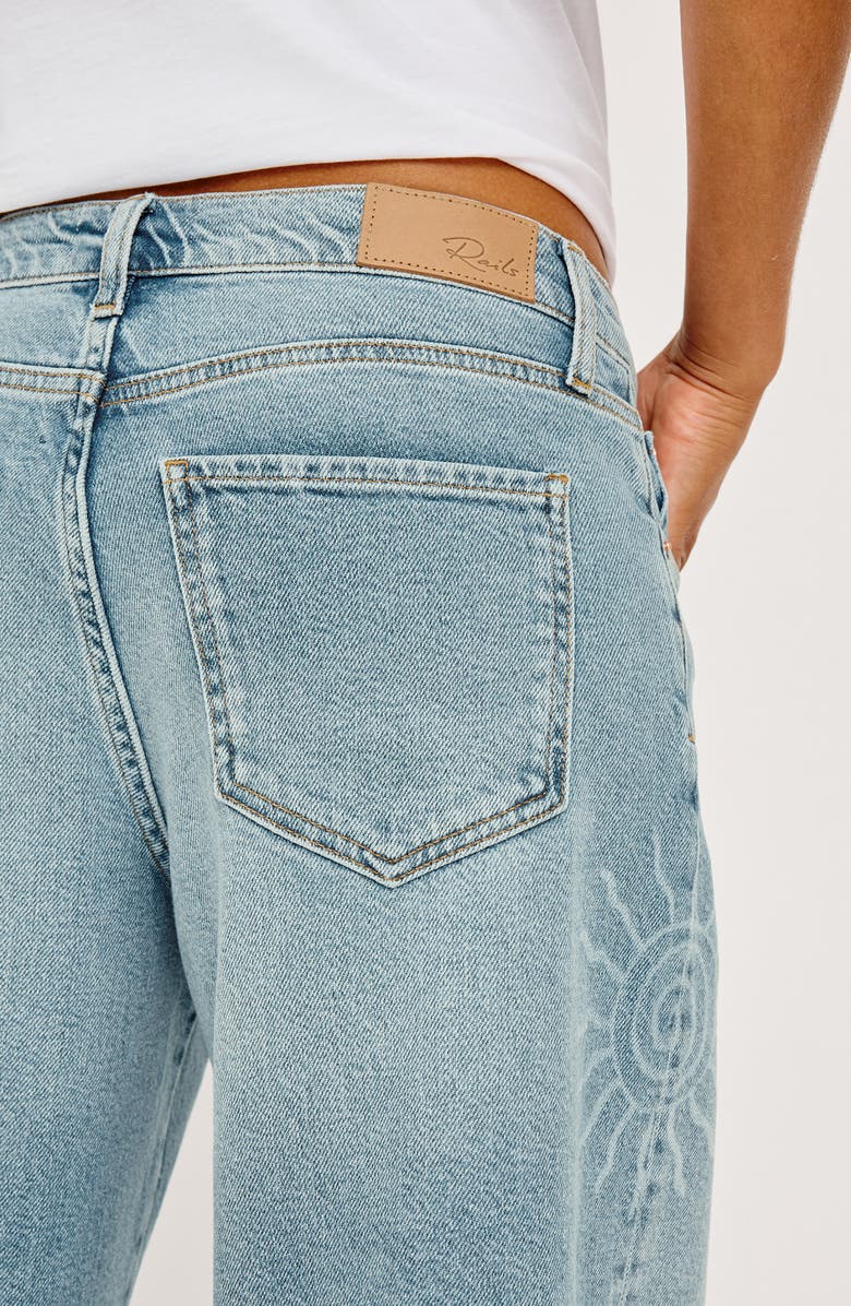 Rails Angeleno Drawstring Crop Wide Leg Jeans, Alternate, color, Soleil Laser