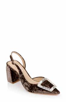 Badgley Mischka Collection Adaline Slingback Pointed Toe Pump