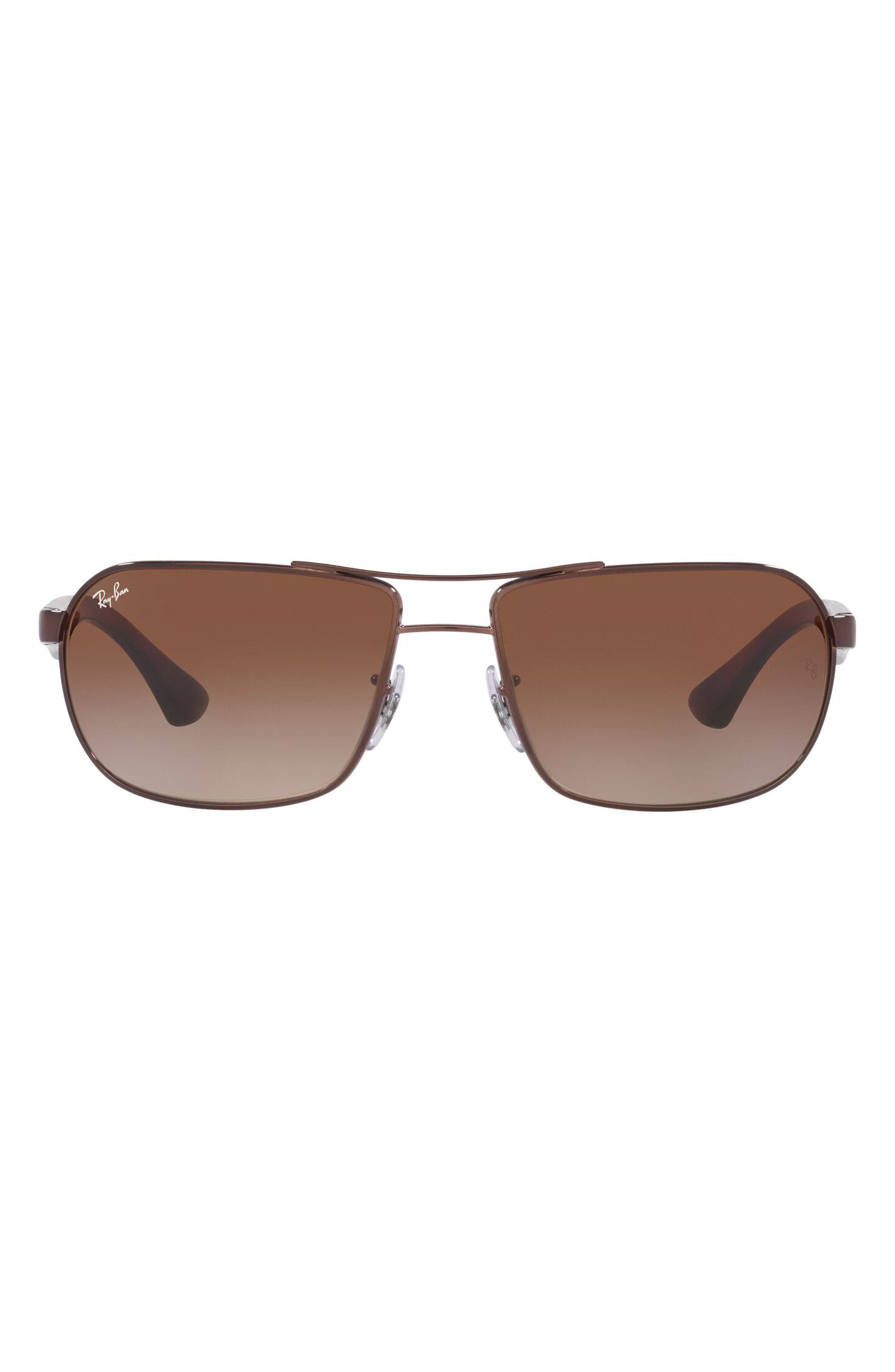 Ray-Ban 62mm Square Gradient Polarized Sunglasses