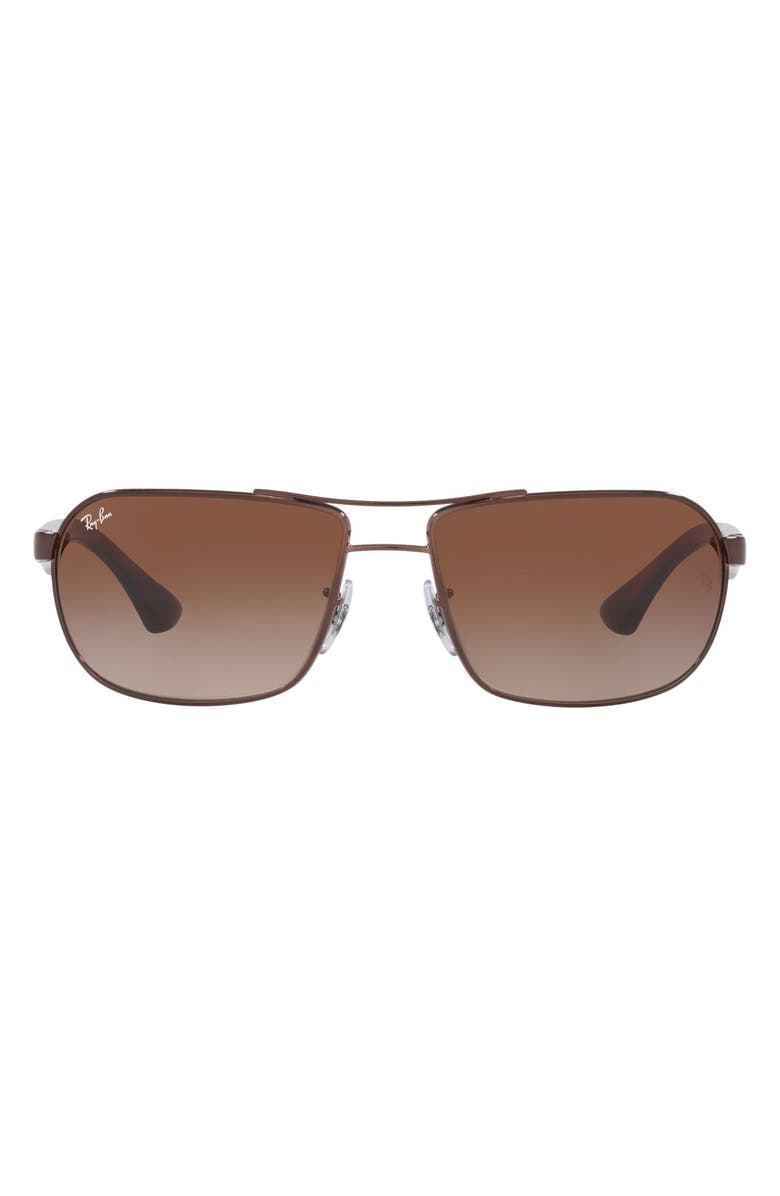 Ray-Ban 62mm Square Gradient Polarized Sunglasses, Main, color,