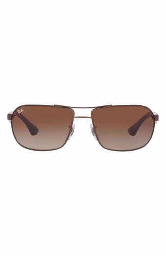 Ray-Ban 62mm Square Gradient Polarized Sunglasses
